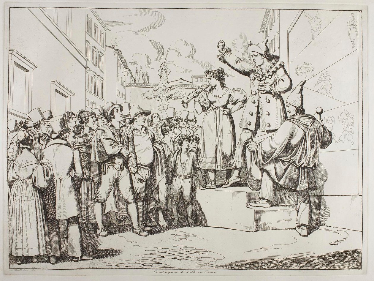 Die Aufführung der Tanzkompanie von Achille Pinelli