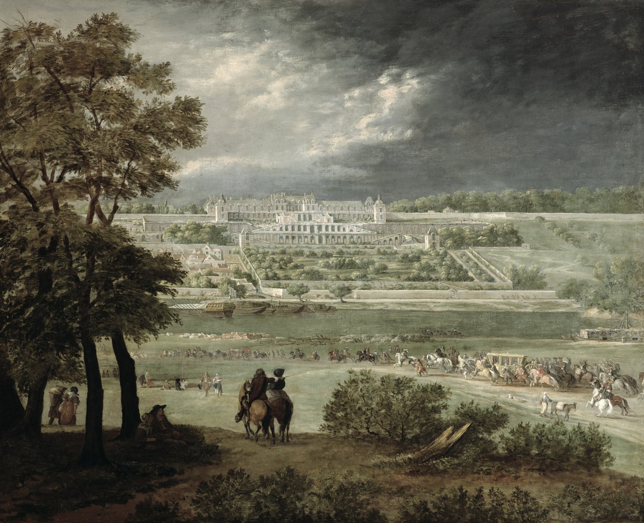 Schloss von St. Germain-en-Laye im Jahr 1655 von Adam Frans van der Meulen