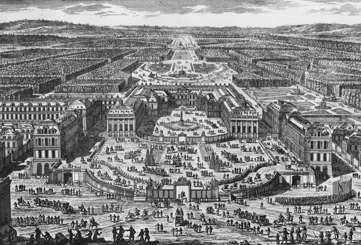 Ansicht des Schlosses Versailles von Adam Perelle
