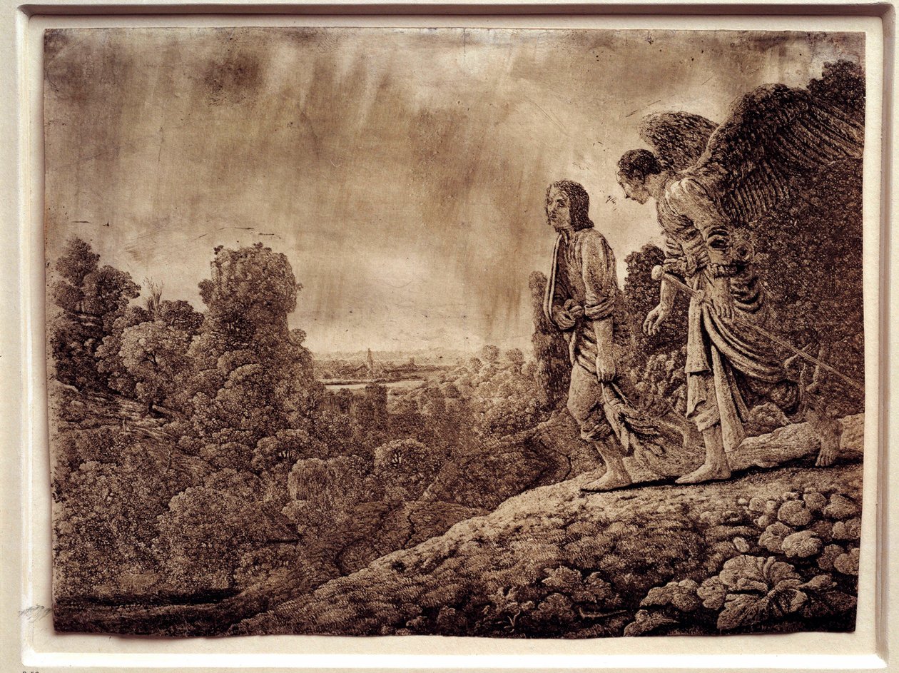Tobias und der Engel von Adam (after) Elsheimer
