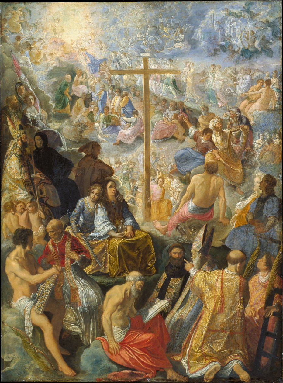 Der Frankfurter Altar der Erhöhung des wahren Kreuzes von Adam Elsheimer