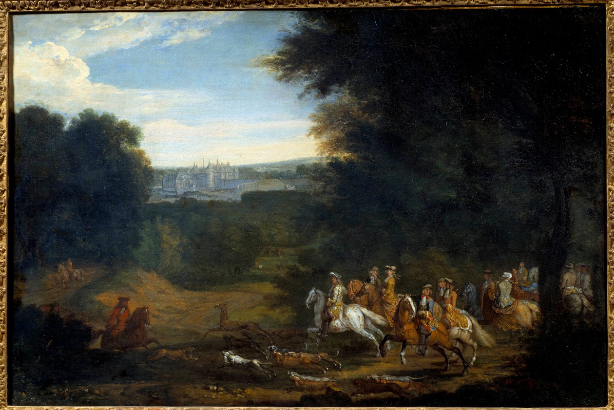 Ludwig XIV. auf der Jagd von Adam Frans van der Meulen