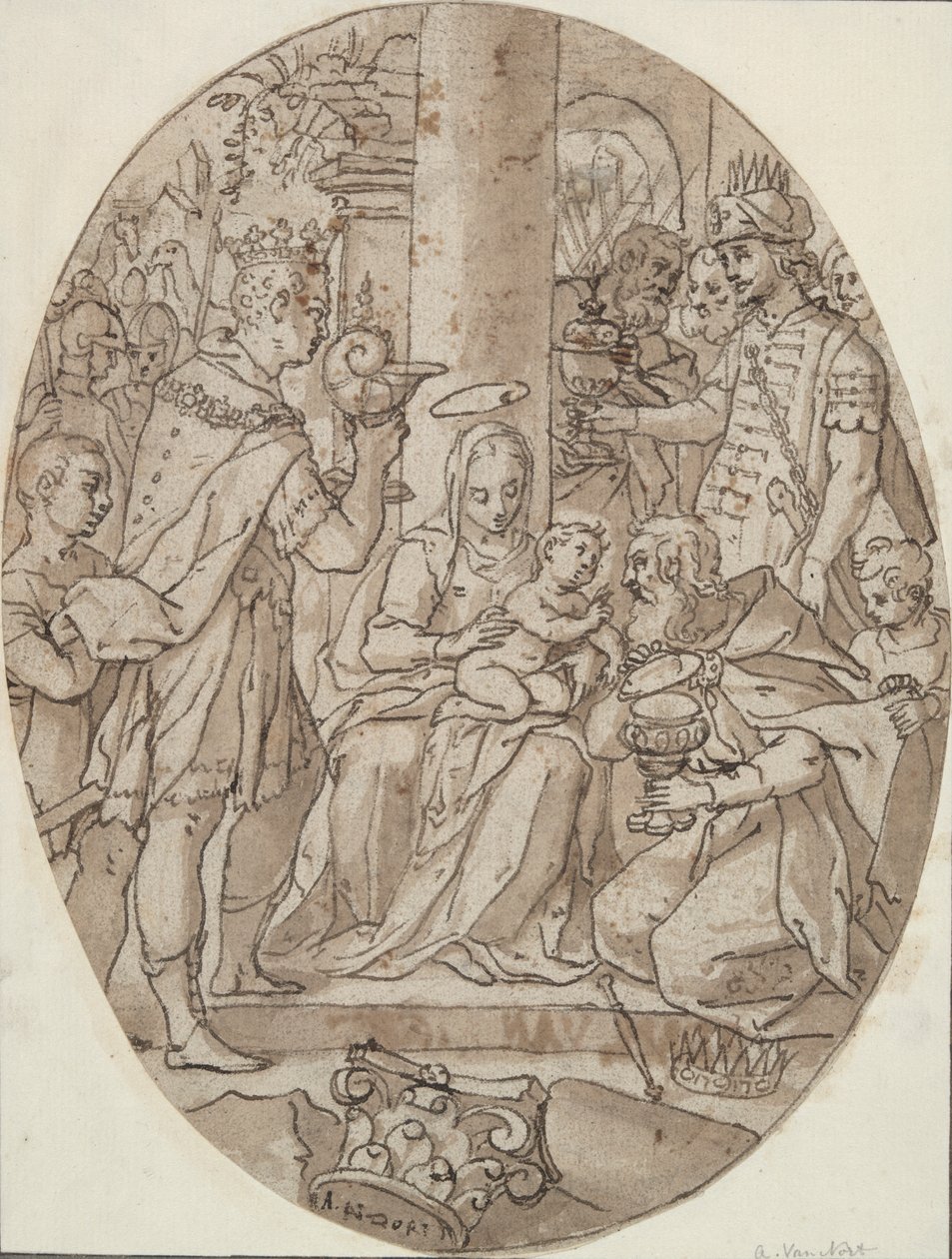 Anbetung der Heiligen Drei Könige von Adam van Noort
