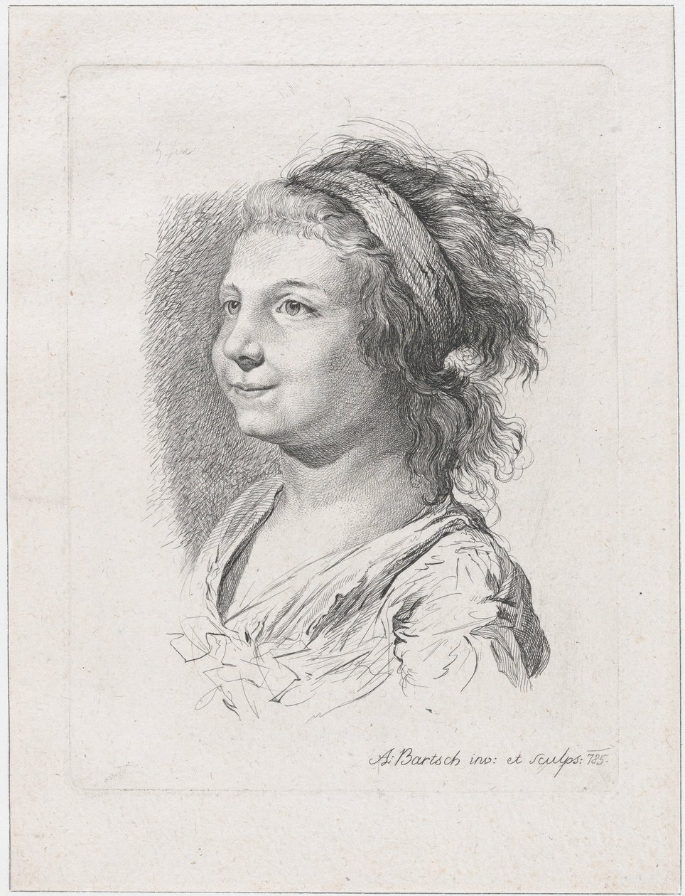 Porträt von Maria Anna Schaubach, 1785 von Adam von Bartsch