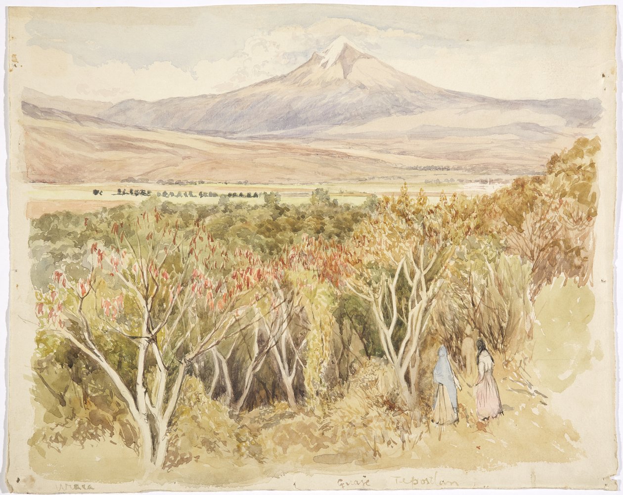 Der Vulkan Popocatépetl von Yautepec, Bundesstaat Morelos, Mexiko von Adela Breton