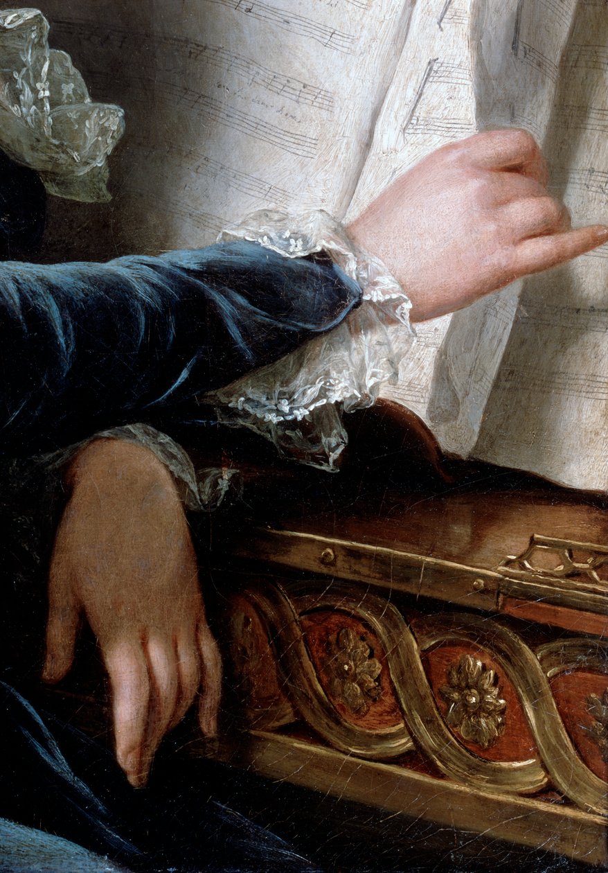 Die Comtesse de Selve macht Musik (Detail), 1787 von Adelaide Labille Guiard