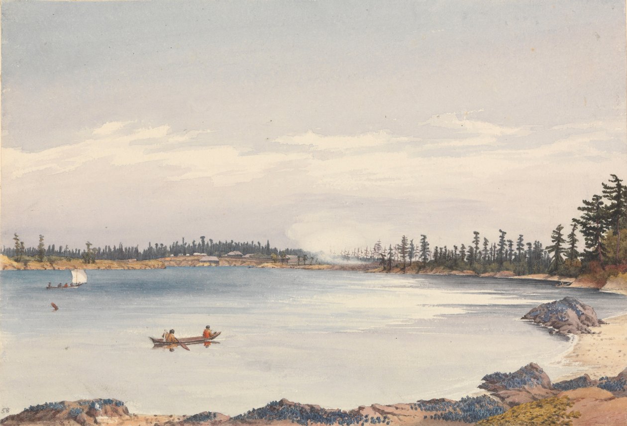 Victoria-Siedlung, Vancouver Island, 13. August 1851 von Admiral Sir Edward Gennys Fanshawe