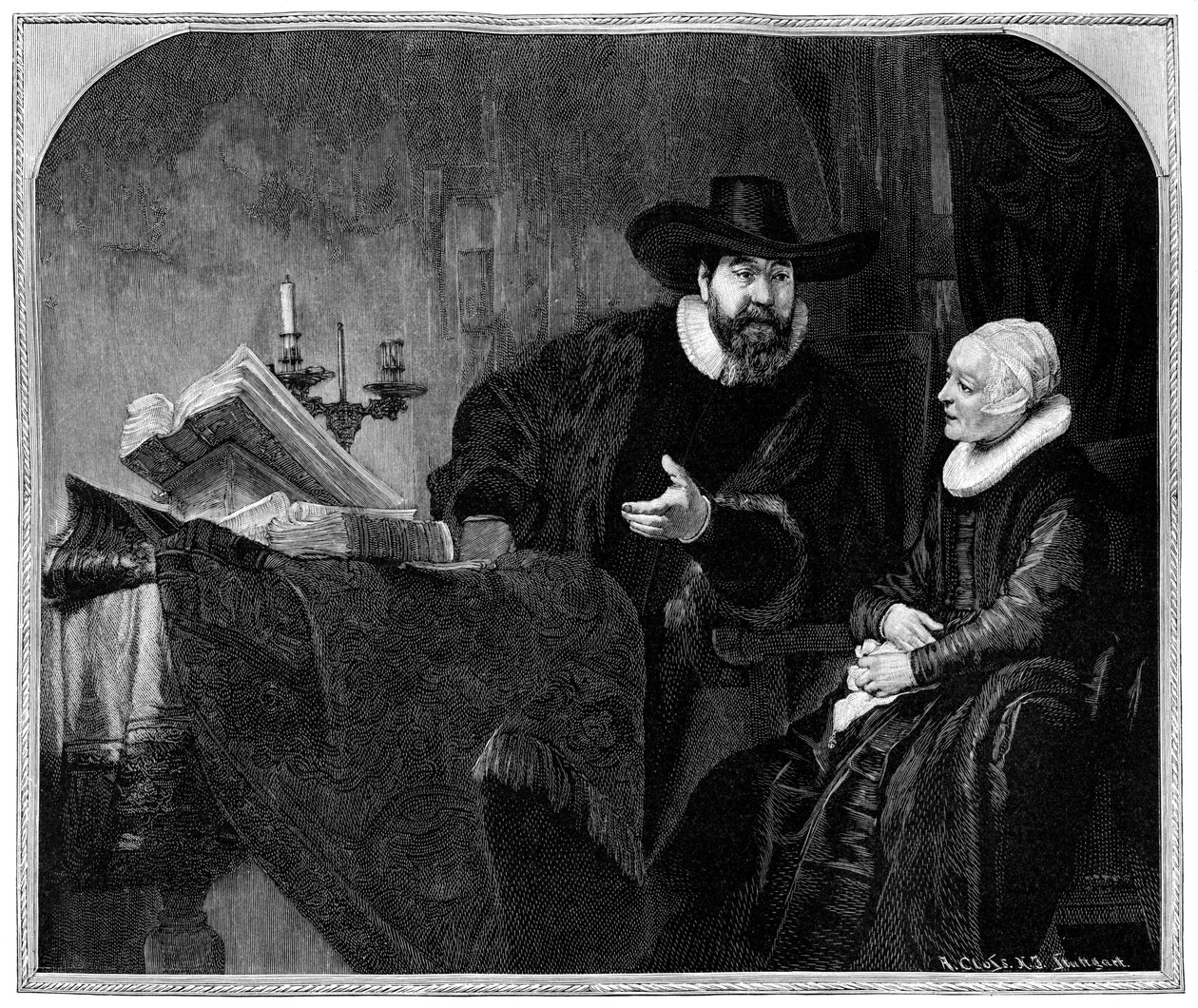 Renier Ansloo und seine Mutter, 1895 von Adolf Closs