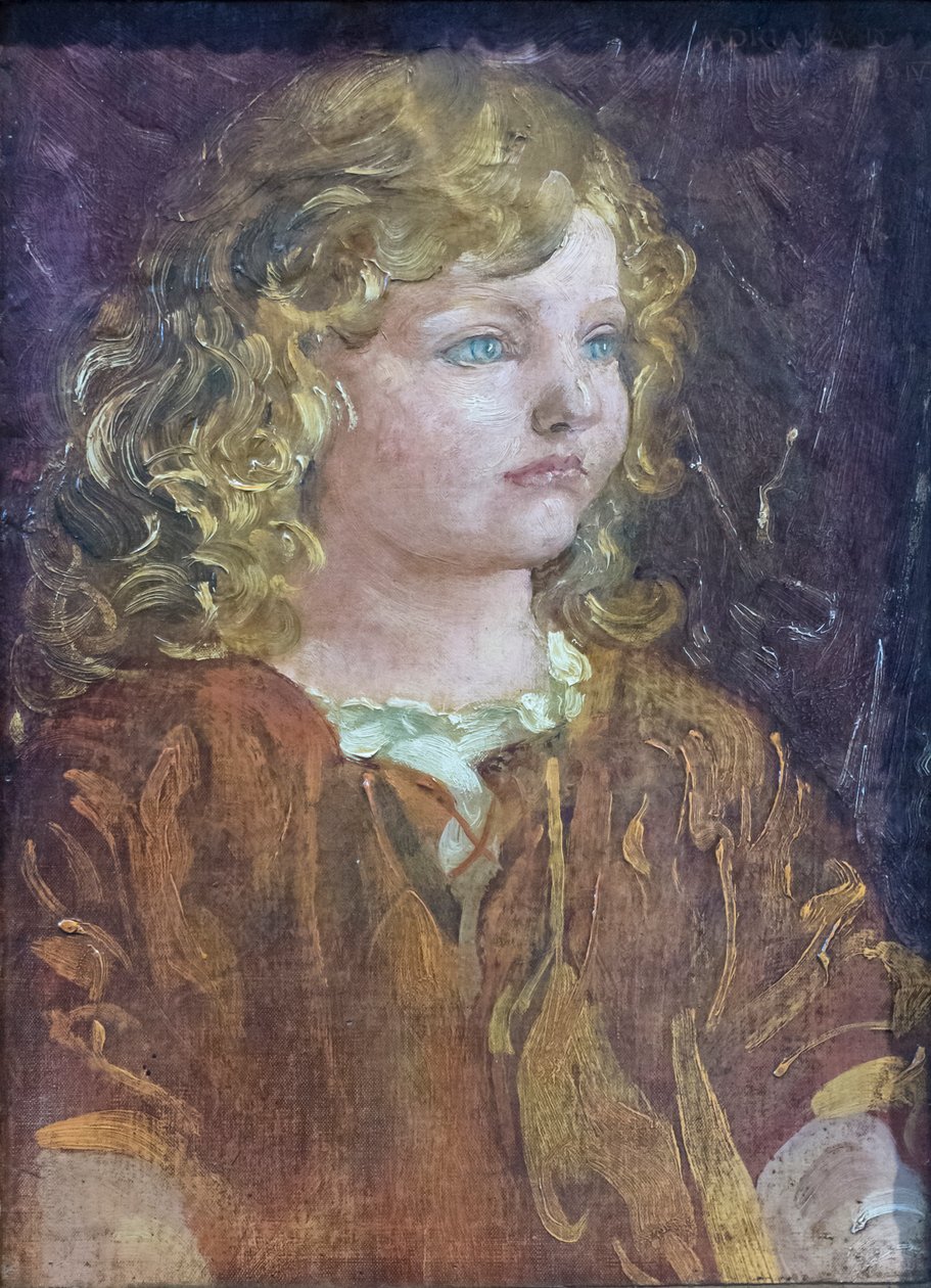 Porträt von Adriana, Tochter des Künstlers von Adolfo de Carolis