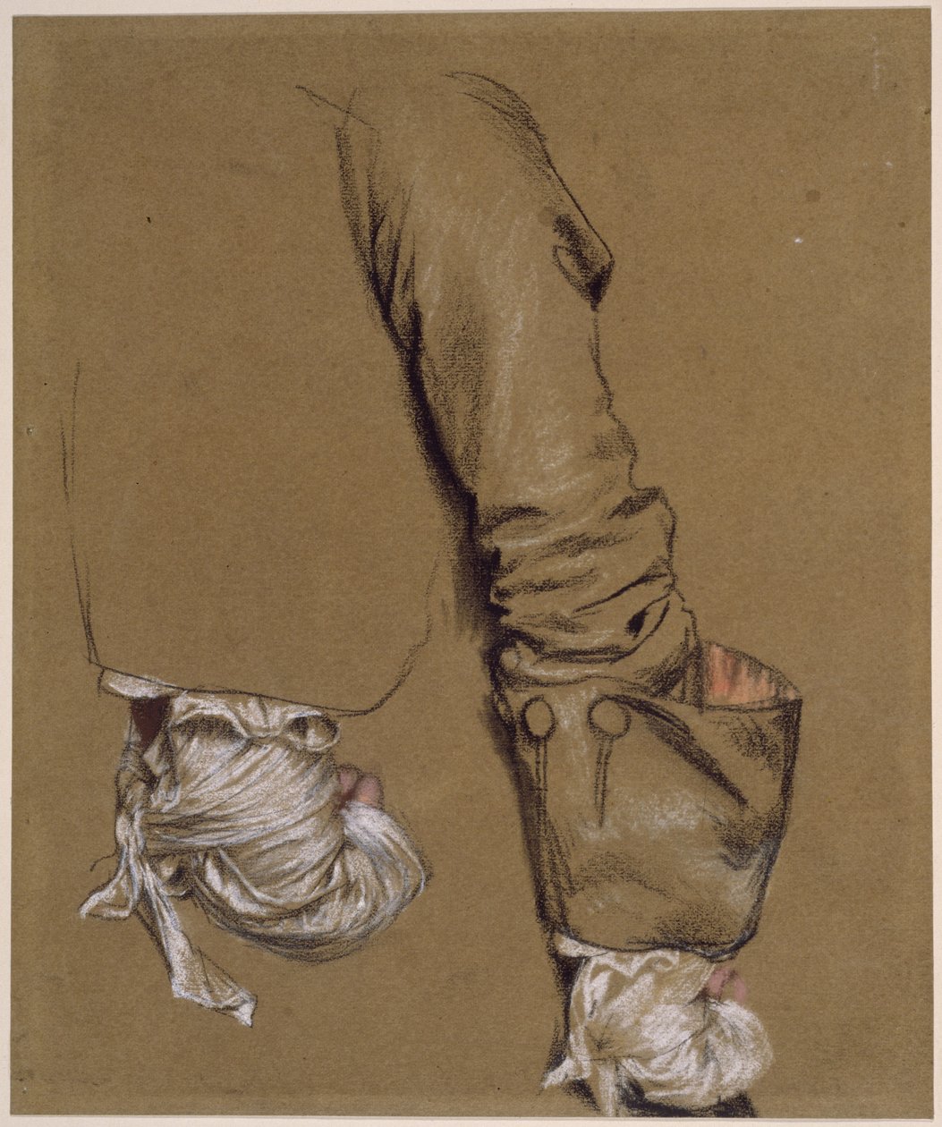 Arm und verbundene Hand von Adolph Menzel