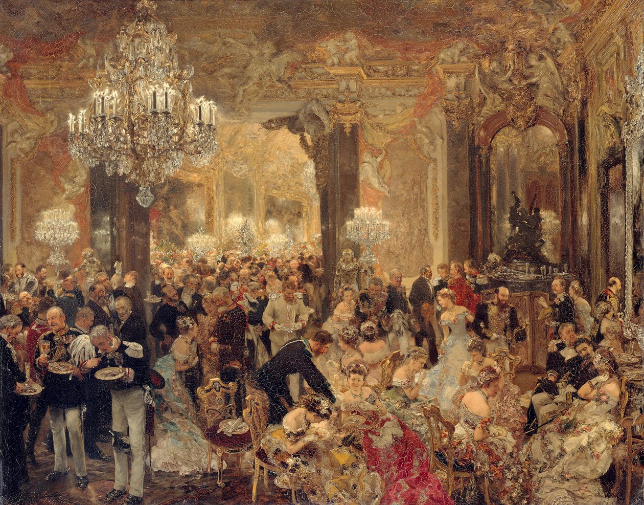 Das Ballsouper von Adolph Menzel