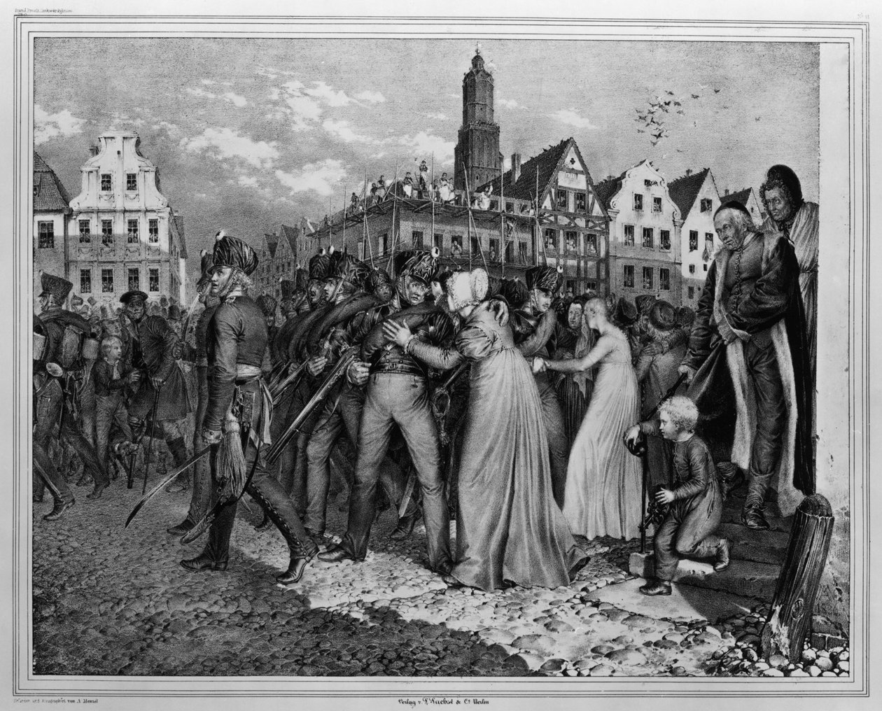 Die Freiwilligen 1813 von Adolph Menzel