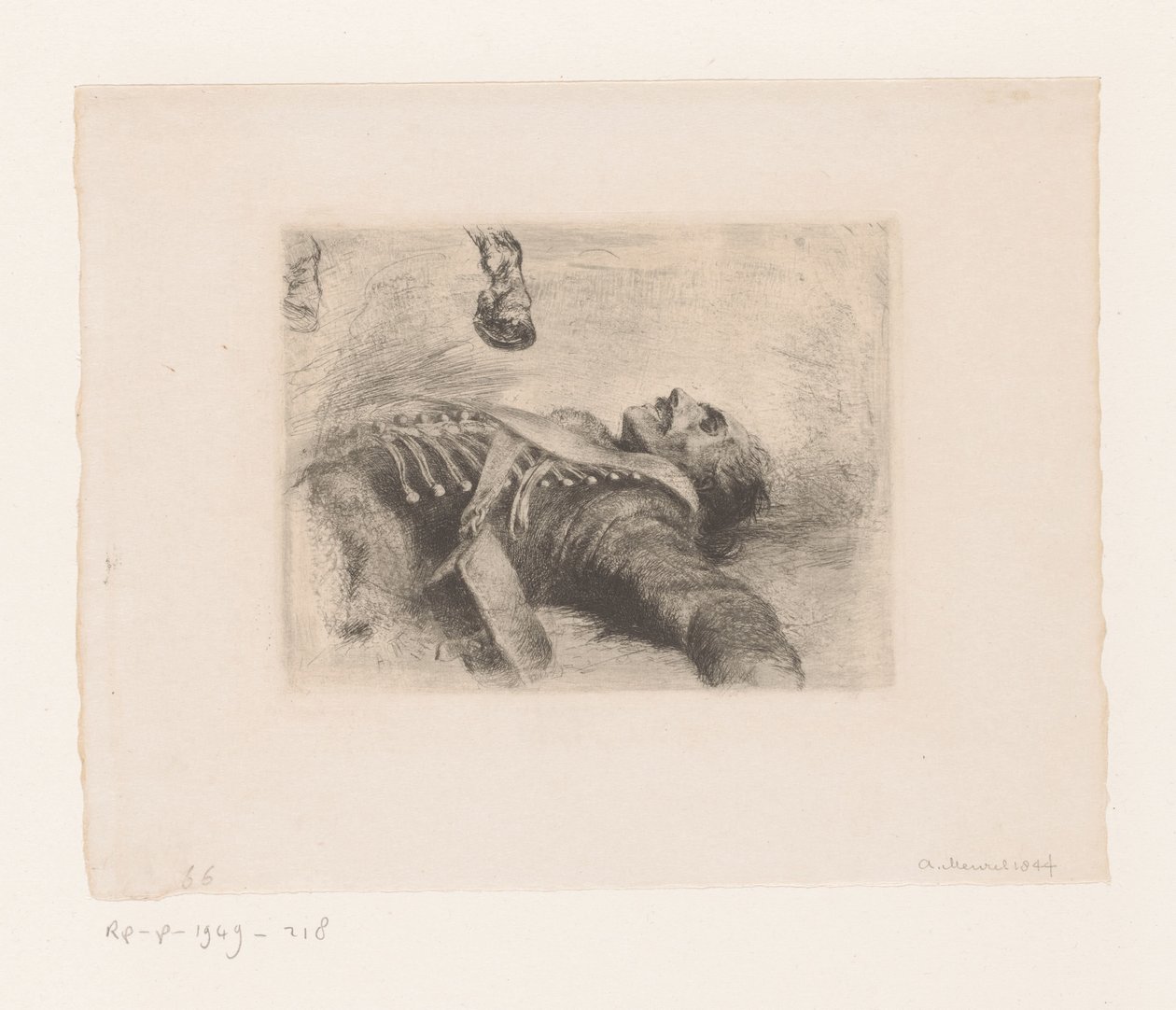 Toter Husar von Adolph Menzel