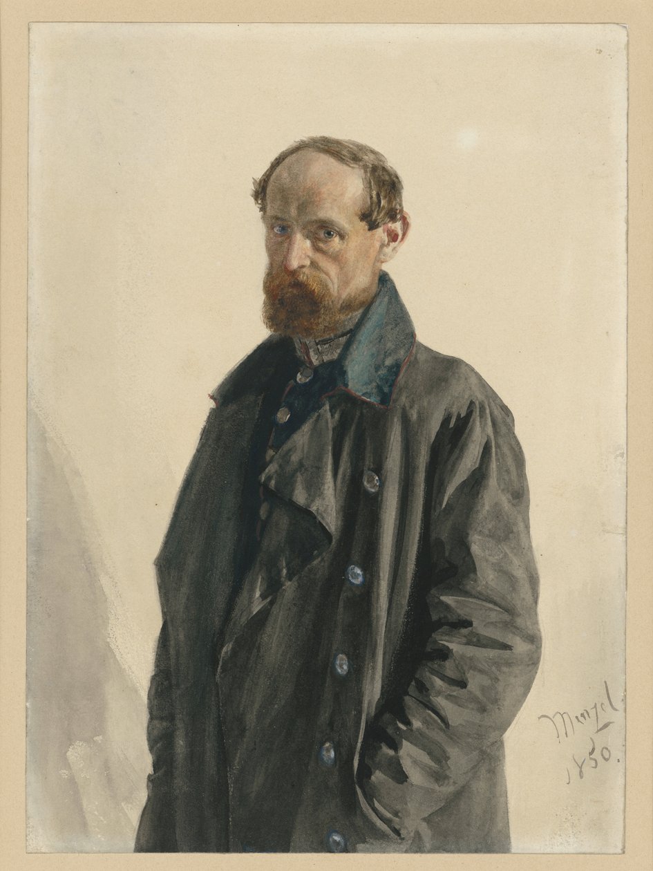 Major Leuthold, vom Garde-Füsilier-Regiment von Adolph Menzel