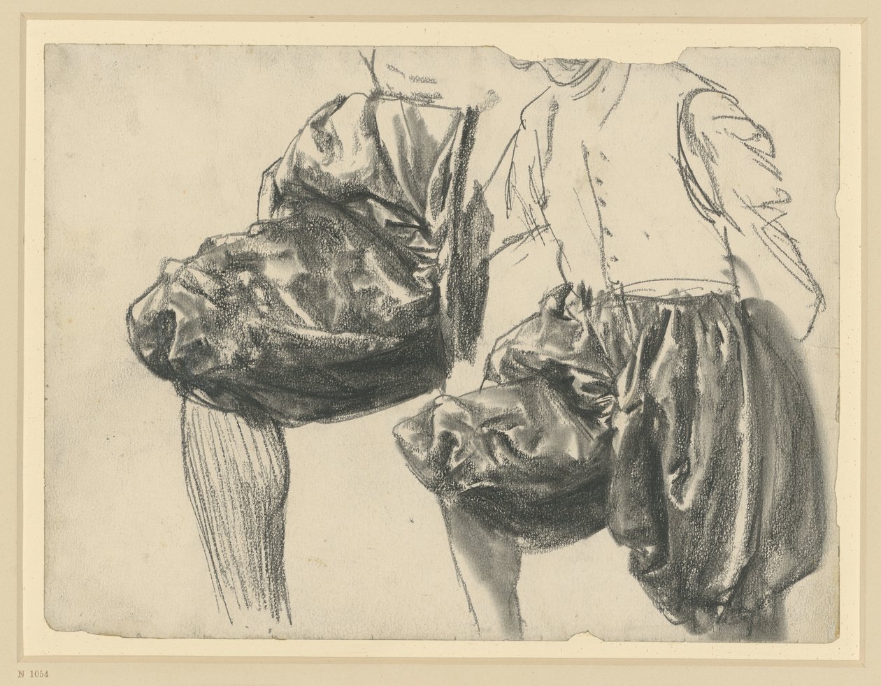 Modell im Prunkkleid des Kurfürsten Johann Georgs I. von Sachsen in zwei Ansichten, Historisches Museum, Dresden von Adolph Menzel