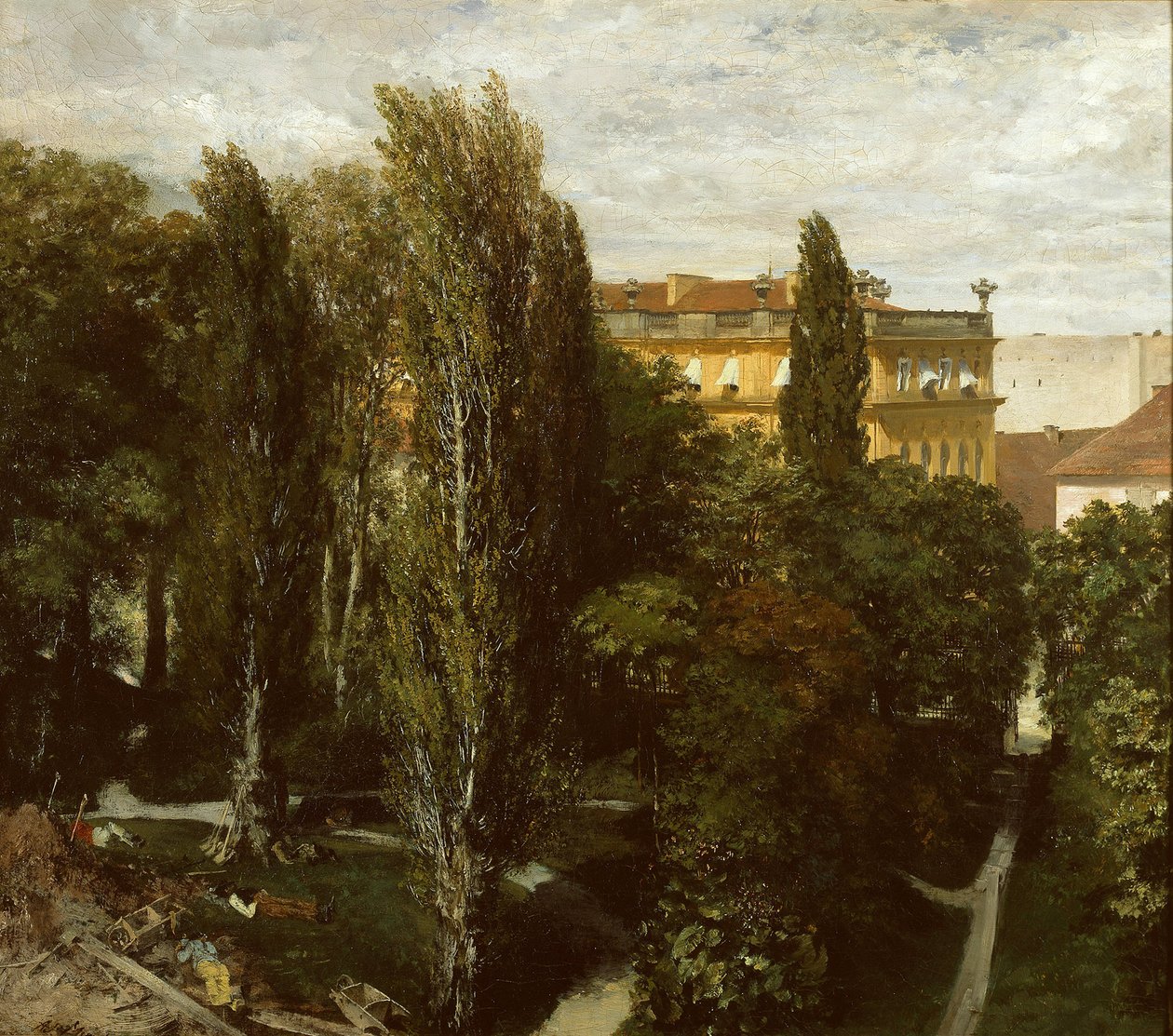 Palaisgarten des Prinzen Albrecht von Adolph Menzel