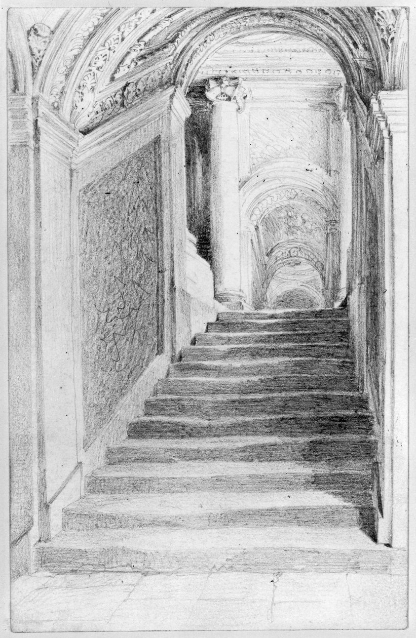 Stadtschloss Berlin - Rittersaal-Treppenkasten (Portal V) von Adolph Menzel