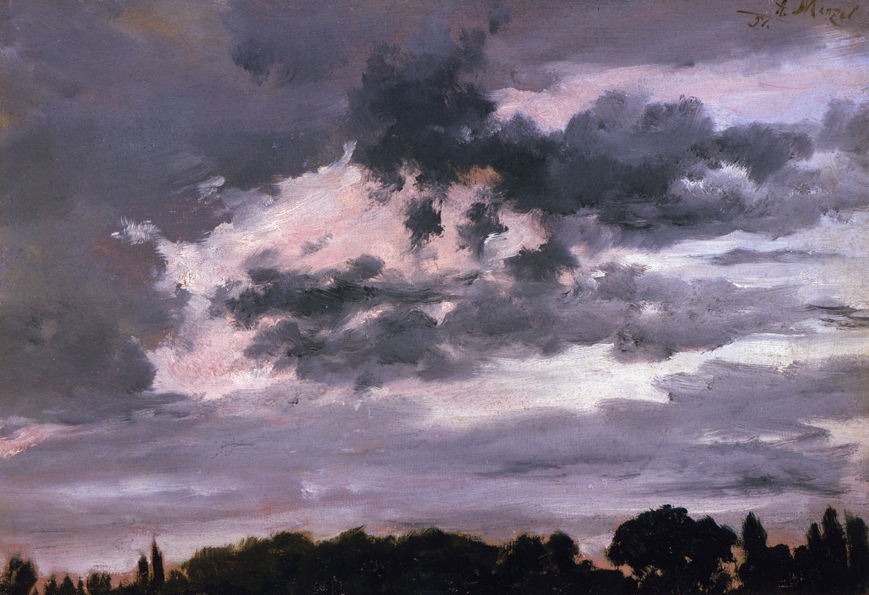 Wolkenstudie von Adolph Menzel