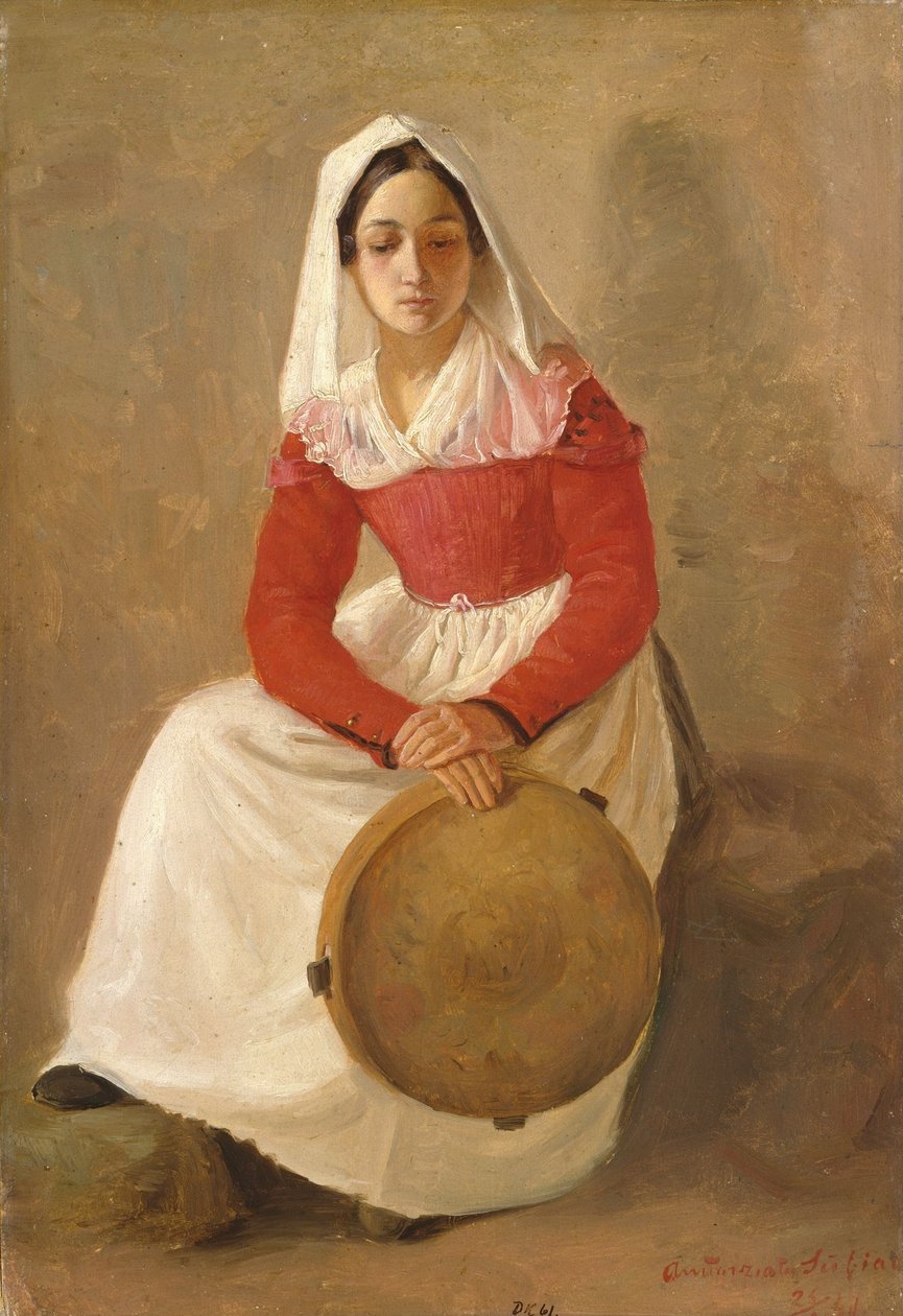 Eine Frau namens Anunziata in Subiaco von Adolph Tidemand