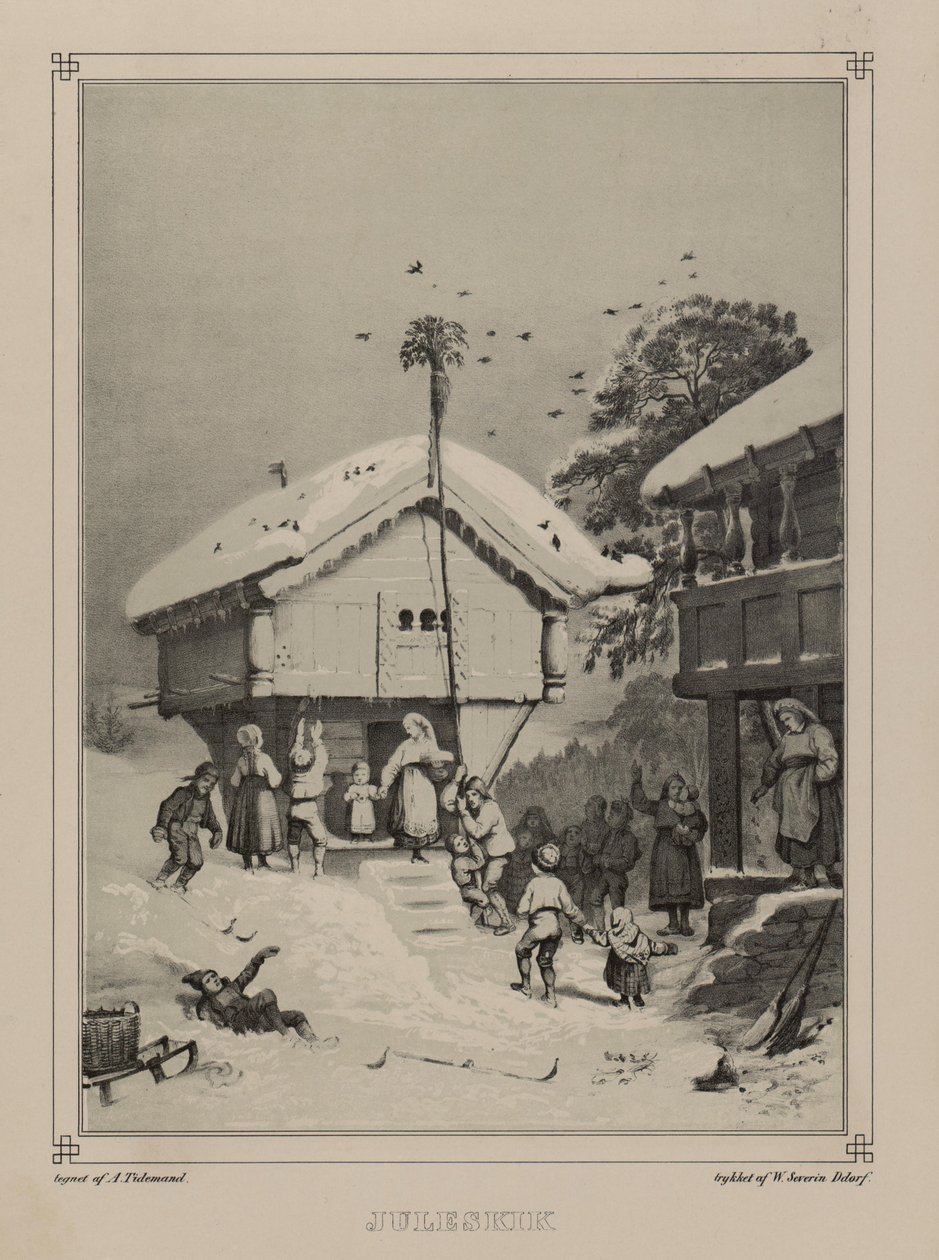 Illustration aus dem Buch Norge fremstillet i Tegninger von P.Chr. Asbjørnsen, veröffentlicht von Chr. Tønsberg (Norwegen, 1848) von Adolph Tidemand