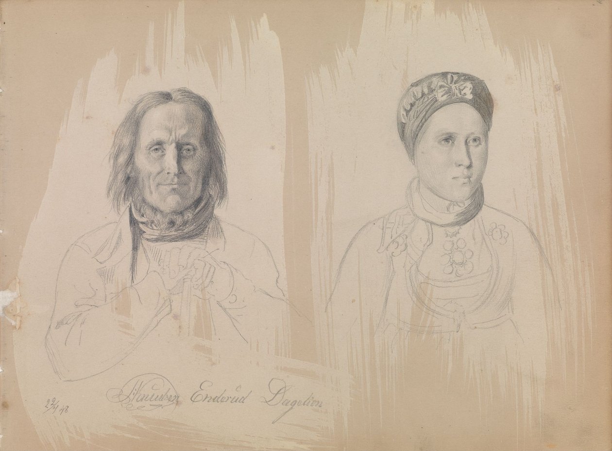 Pål Knutsen Enderud, Uvdal und Frau von Adolph Tidemand