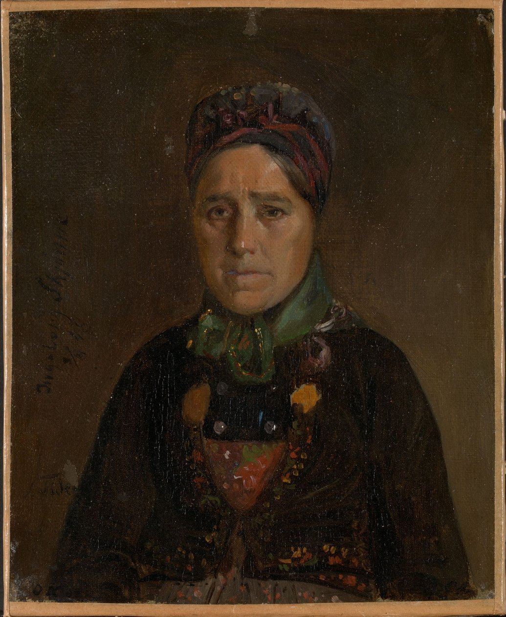 Porträt von Ingeborg Skjønne aus Numedal von Adolph Tidemand