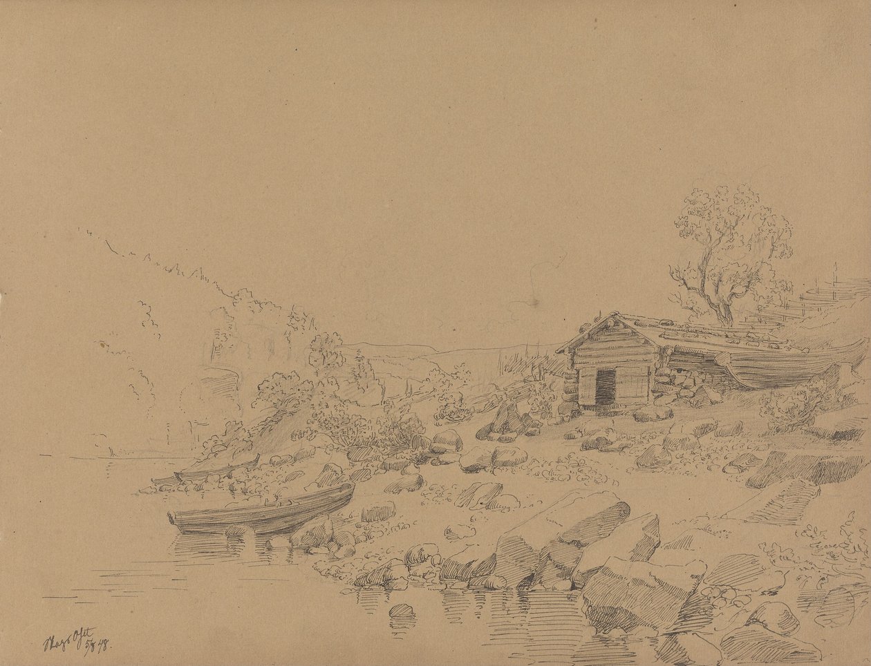 Strandpartie, Magooset von Adolph Tidemand