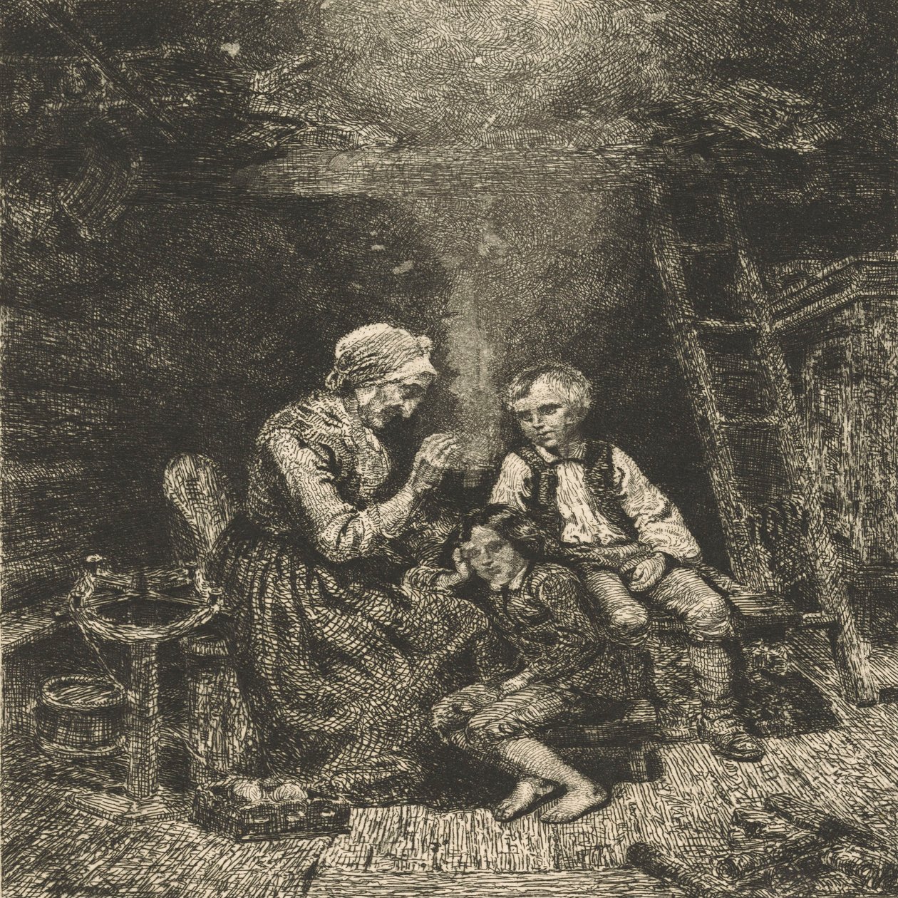 Der Märchenerzähler von Adolph Tidemand