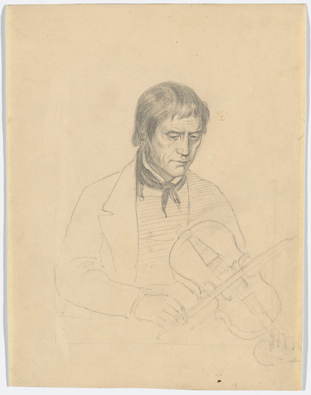 Der Geigenspieler Torgeir Augundsson von Adolph Tidemand