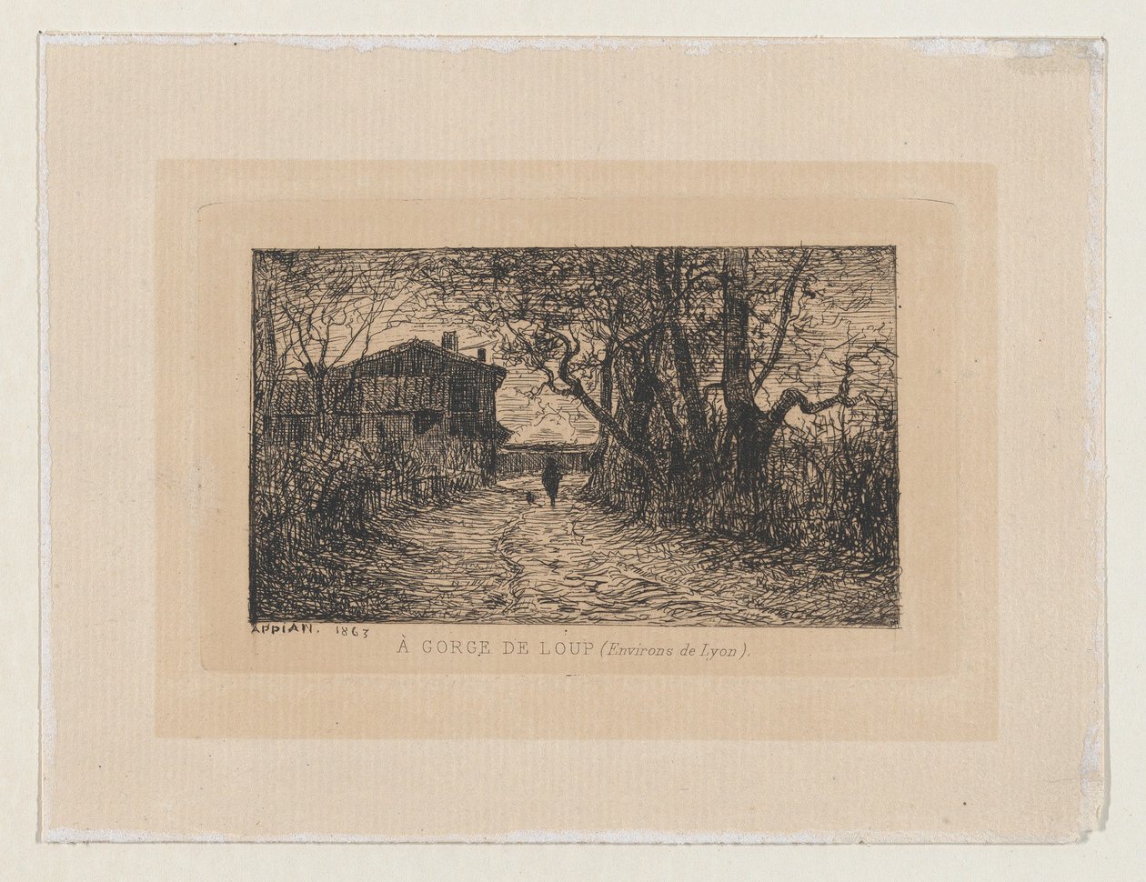 An der Schlucht von Loup (in der Nähe von Lyon) von Adolphe Appian