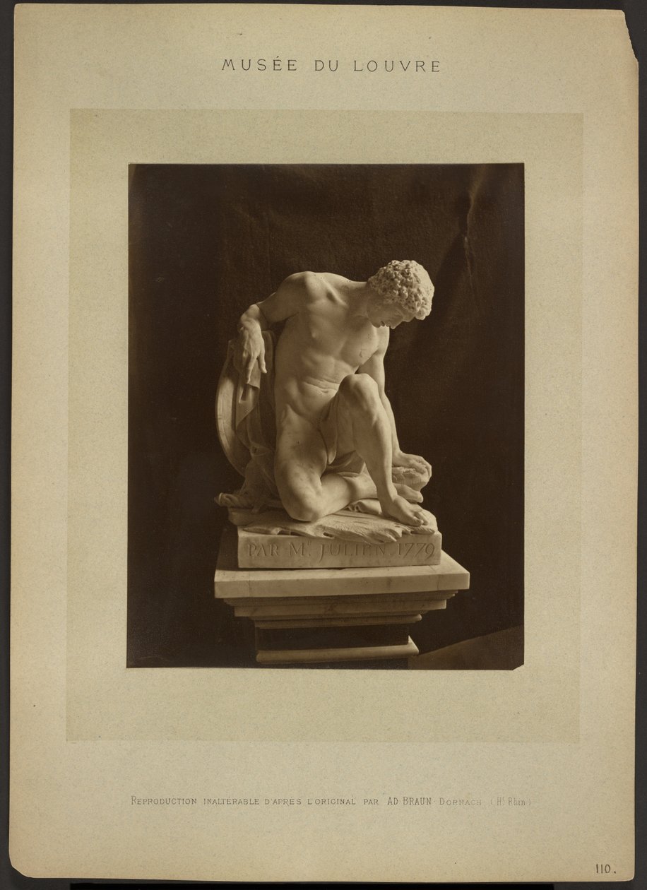Sterbender Gladiator, Musée du Louvre von Adolphe Braun