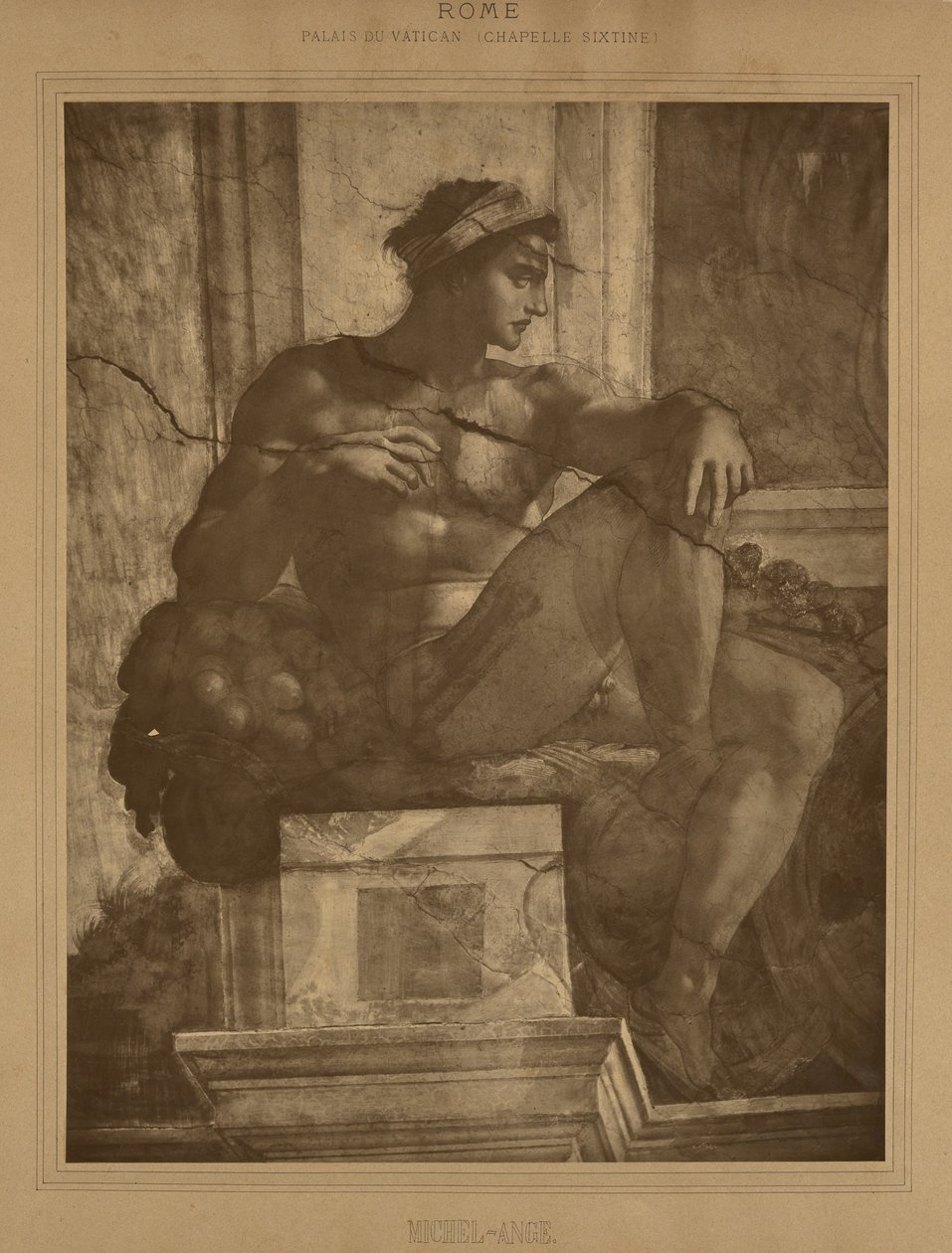 Rom - Vatikanpalast, Sixtinische Kapelle, Michelangelo von Adolphe Braun
