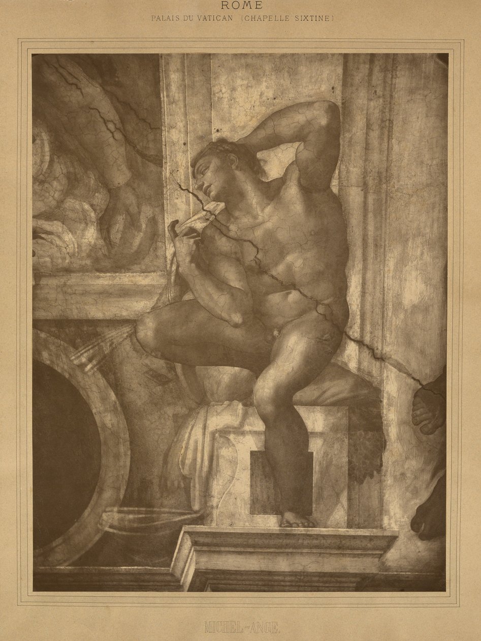 Rom - Vatikanpalast, Sixtinische Kapelle, Michelangelo von Adolphe Braun