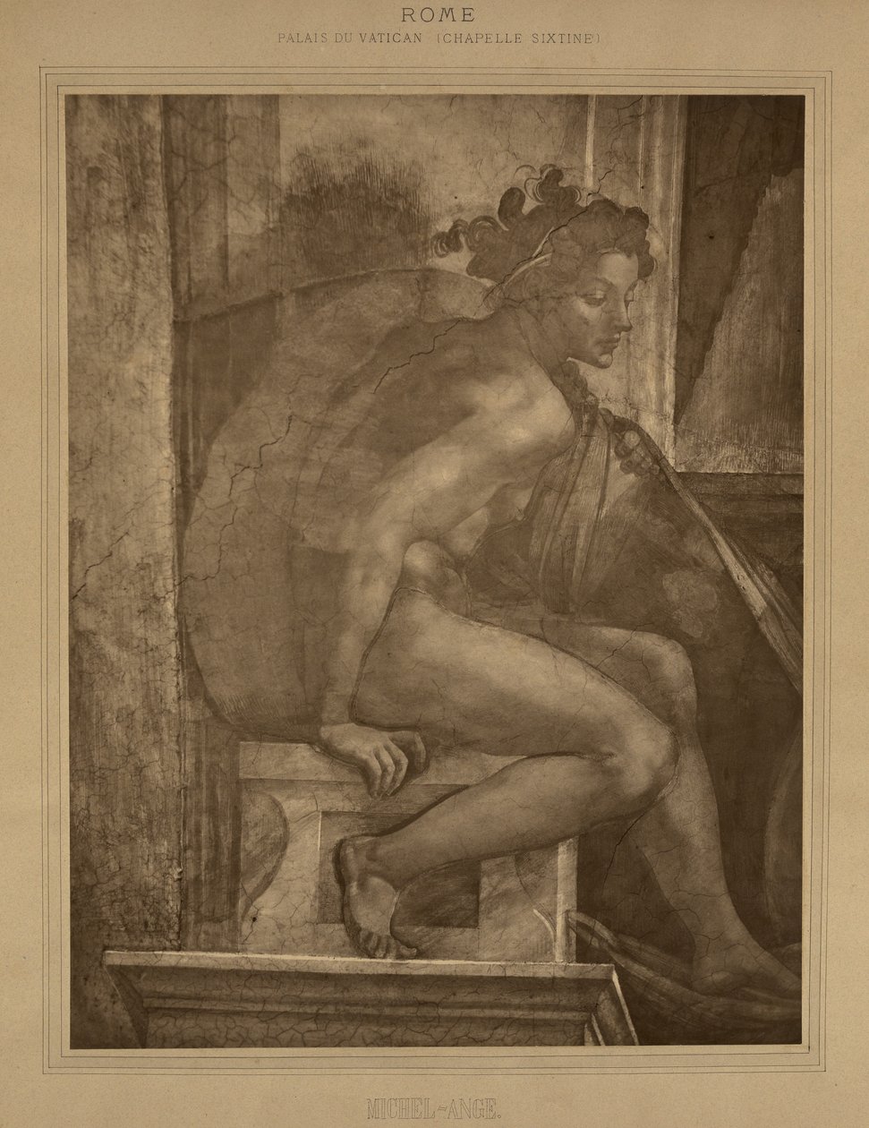 Rom - Vatikanpalast, Sixtinische Kapelle, Michelangelo von Adolphe Braun