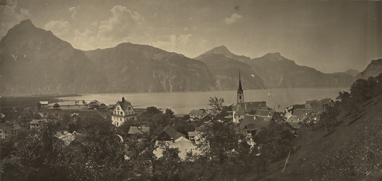 Blick auf Flüelen, Schweiz von Adolphe Braun