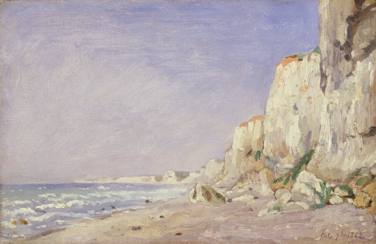 Klippen bei Dieppe, 1862 von Adolphe-Felix Cals