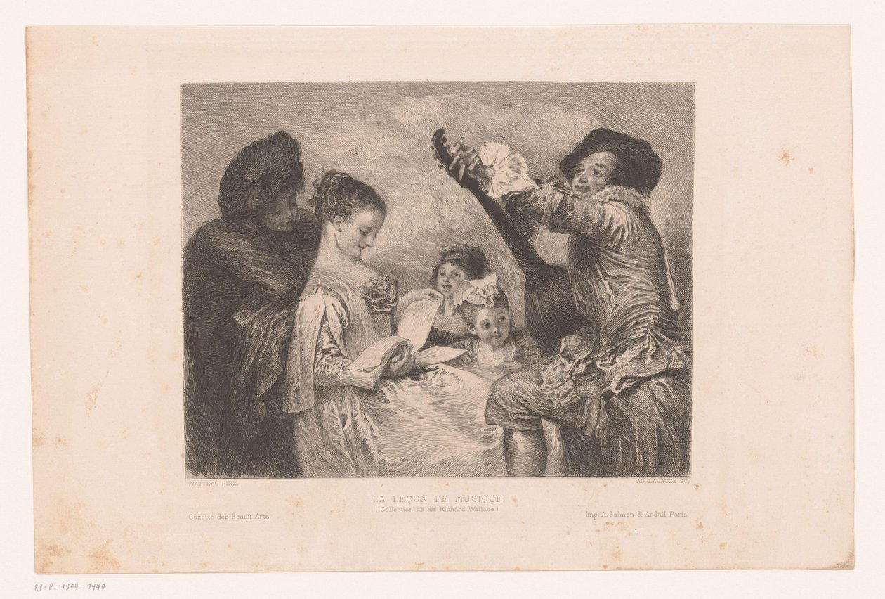 Musikalische Gesellschaft von Adolphe Lalauze