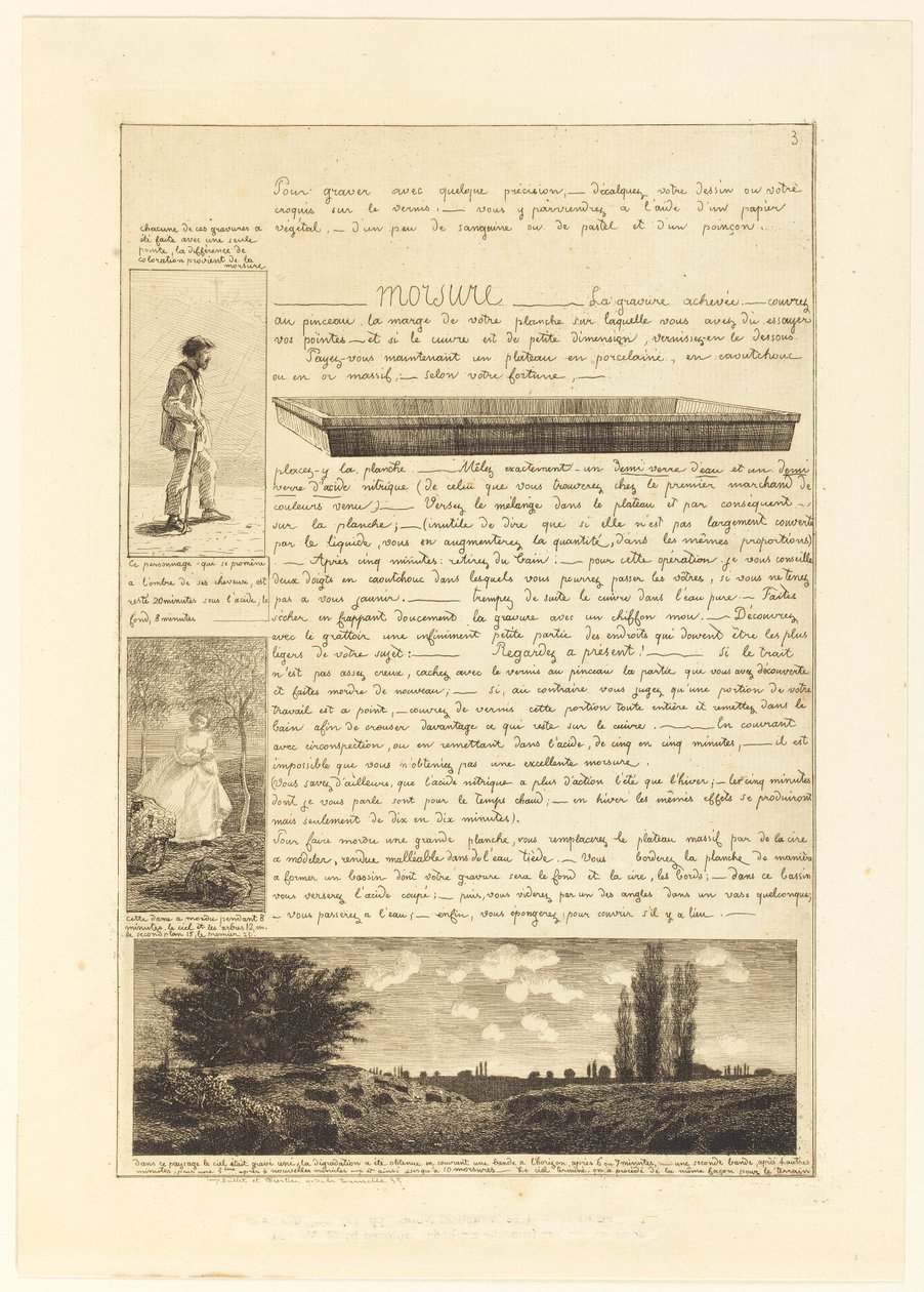 Lettre sur les Eléments de la gravure à l
