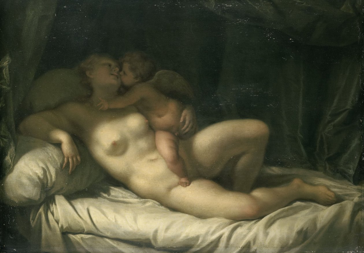 Amor küsst Venus von Adriaan van der Werff