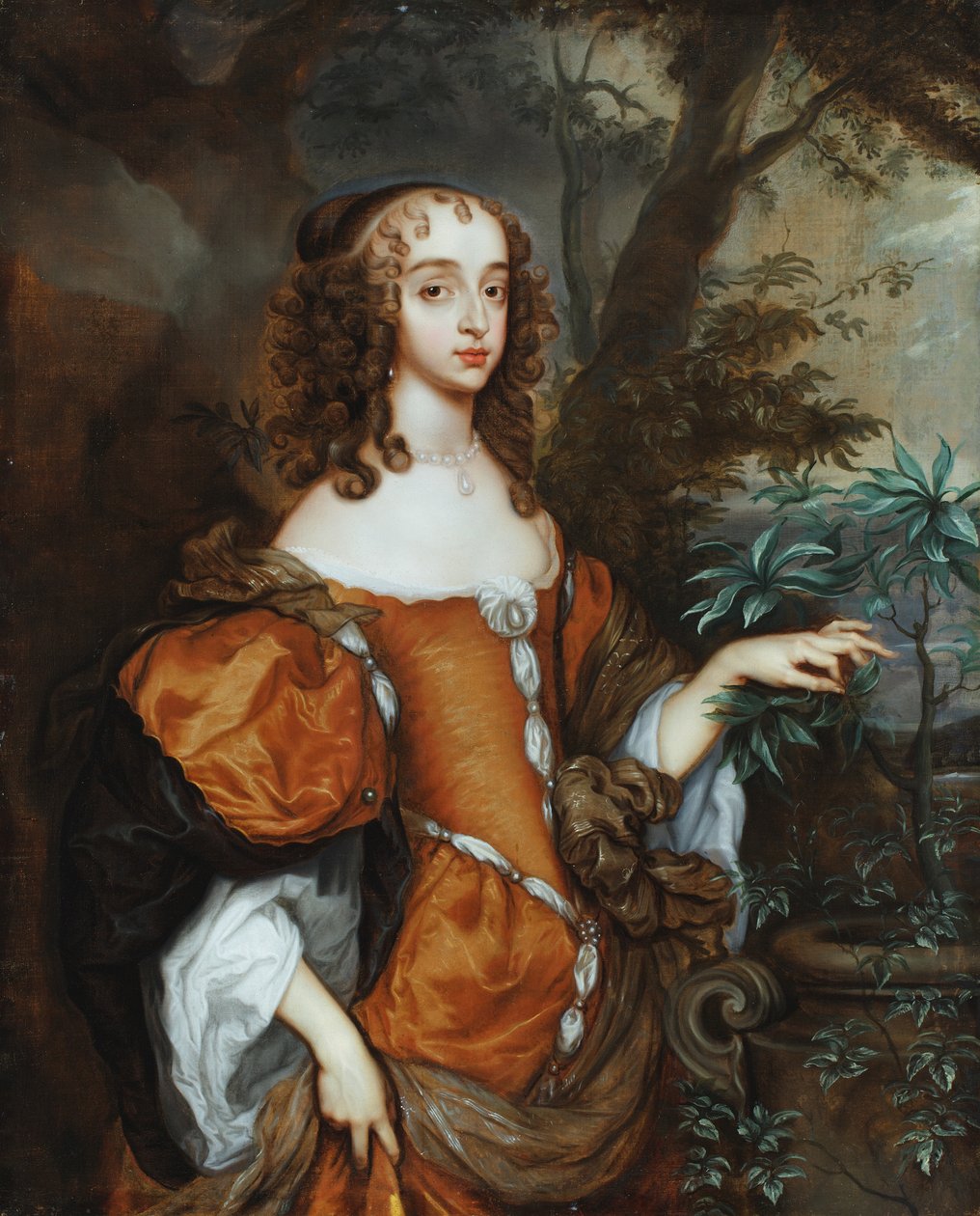 Porträt von Mary, Prinzessin Royal und Prinzessin von Oranien von Adriaen Hanneman