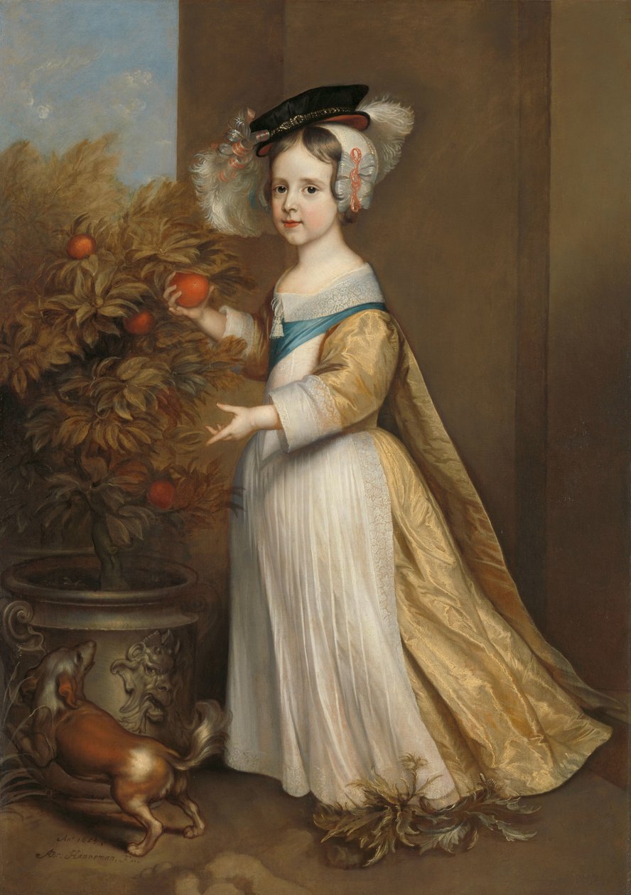 Wilhelm III (1650-1702), Prinz von Oranien, als Kind von Adriaen Hanneman
