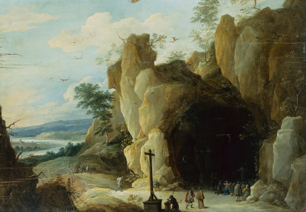 Die Rast auf der Flucht nach Ägypten von Adriaen Isenbrandt or Isenbrant