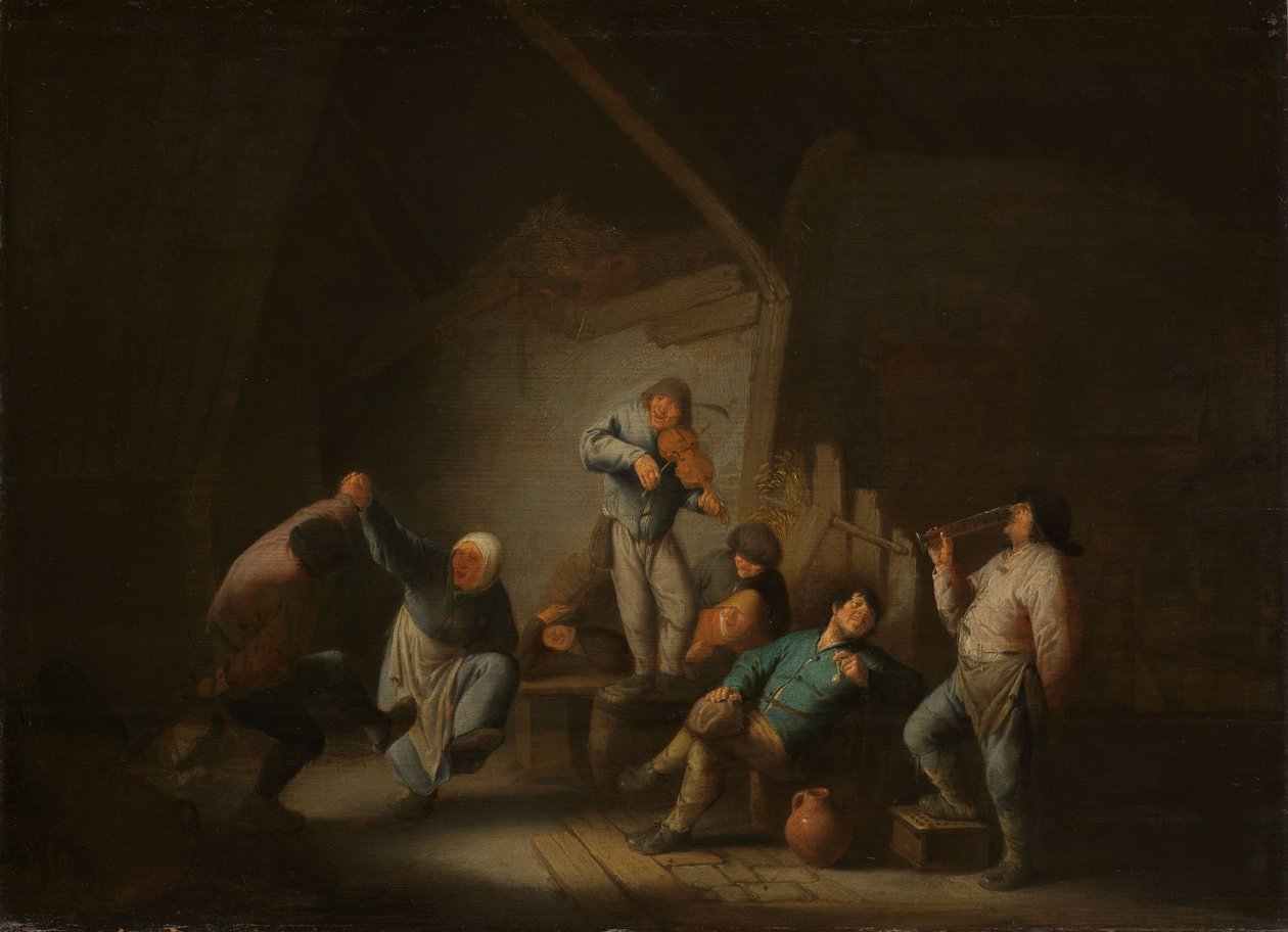 Tanzendes Paar von Adriaen Jansz. van Ostade