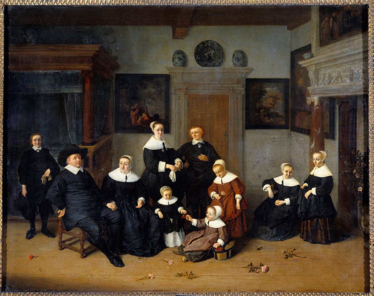 Familienporträt von Adriaen Jansz. van Ostade