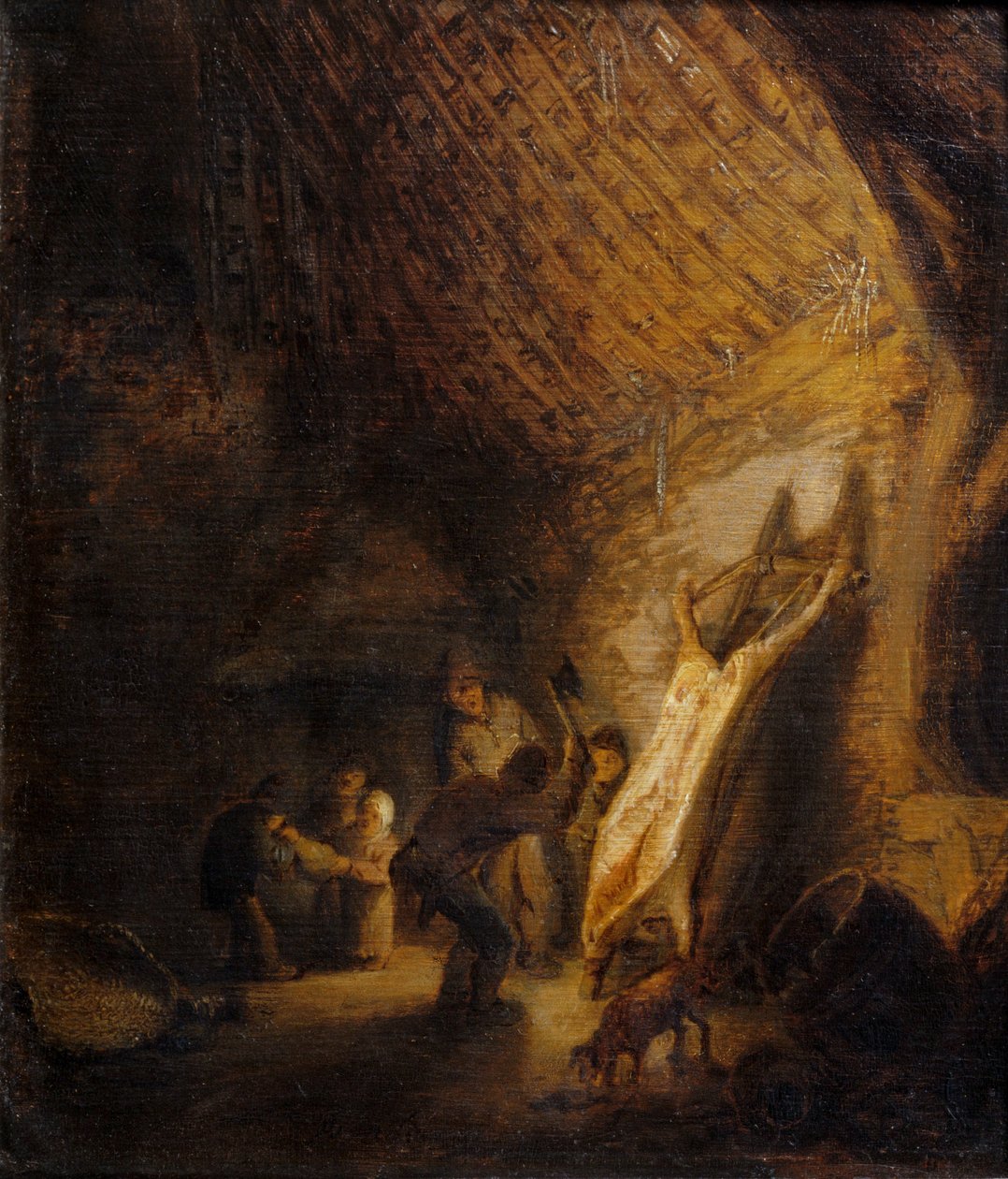 Das Schweineschlachten von Adriaen Jansz. van Ostade