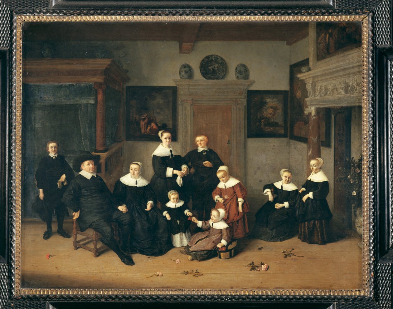 Familienporträt von Adriaen Jansz. van Ostade