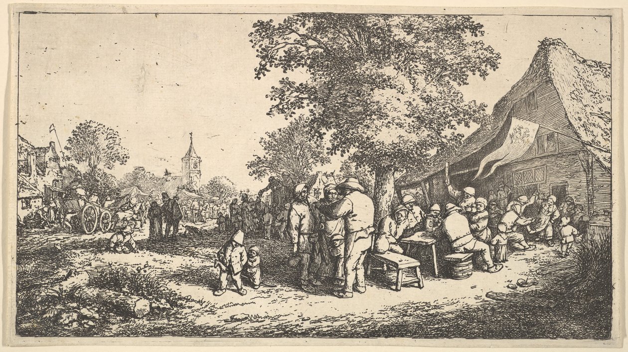 Das Kermess unter dem großen Baum, 1610-85 von Adriaen Jansz. van Ostade