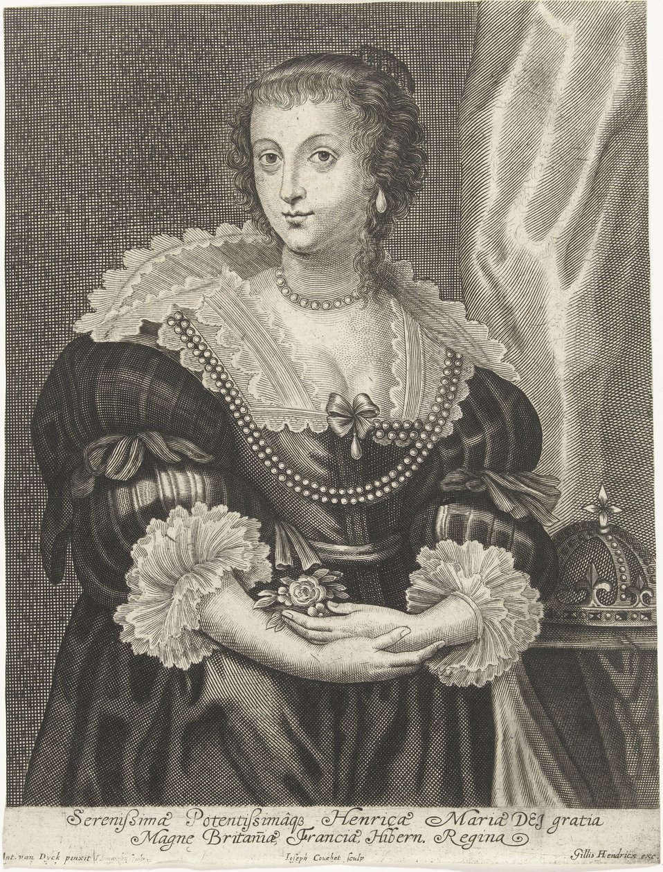 Porträt von Henrietta Maria, Ehefrau von Karl I. von England von Adriaen Lommelin