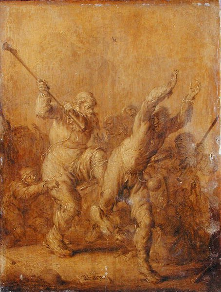 Kämpfende Bettler von Adriaen Pietersz. van de Venne