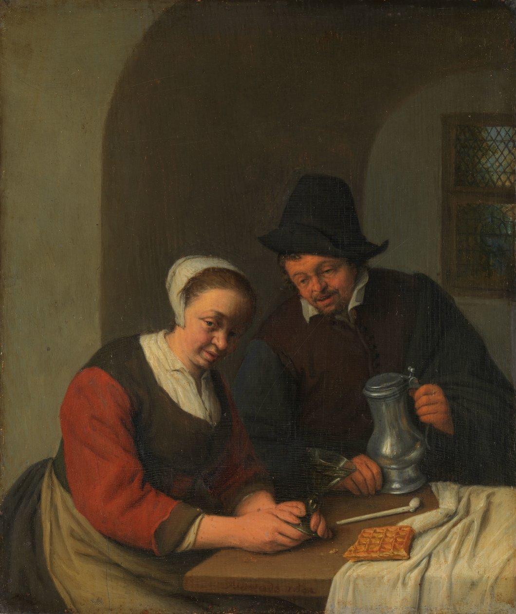 Ein vertrauliches Gespräch von Adriaen van Ostade